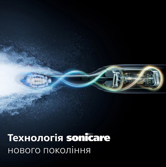 Щітка зубна електр. Philips, Sonicare 7100 Series, 62т. колив/хв, насадок-1, футляр, білий