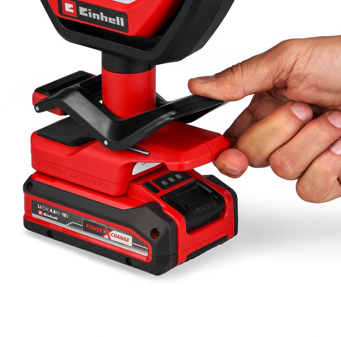 Лампа акумуляторна Einhell GC-OL 18/1500 Li - Solo, PXC, 18В, 36 LED, 1500 лм, 7000 К, 3 режими яскравотсі, 0.45 кг (без АКБ і ЗП)