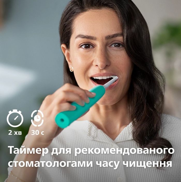 Щітка зубна електр. Philips, Sonicare 4100 Series, 31т. колив/хв, насадок-1, зелений