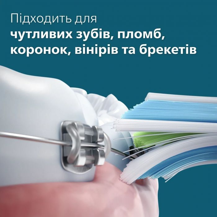 Щітка зубна електр. Philips, Sonicare 4100 Series, 31т. колив/хв, насадок-1, зелений
