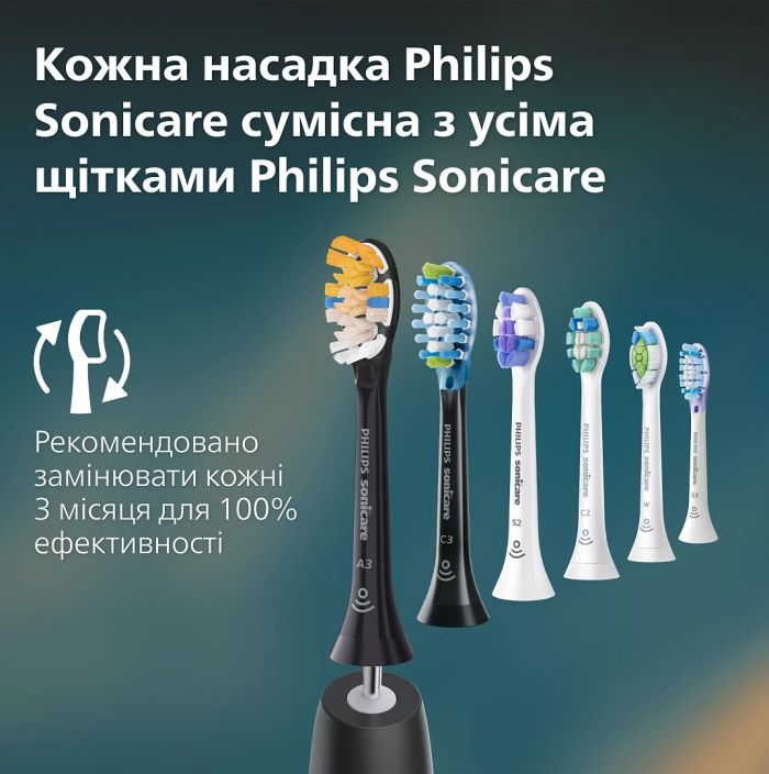 Щітка зубна електр. Philips, Sonicare 4100 Series, 31т. колив/хв, насадок-1, зелений
