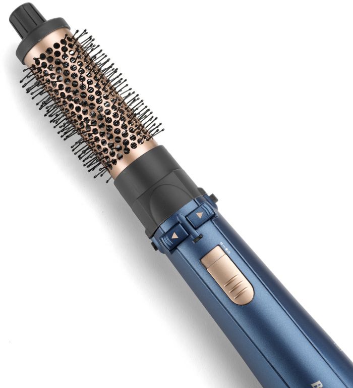 Фен-щітка Babyliss Style Pro, 1000Вт, 2 режими, іоніз-я, хол. Обдув, чохол для зберігання, кераміка, синій