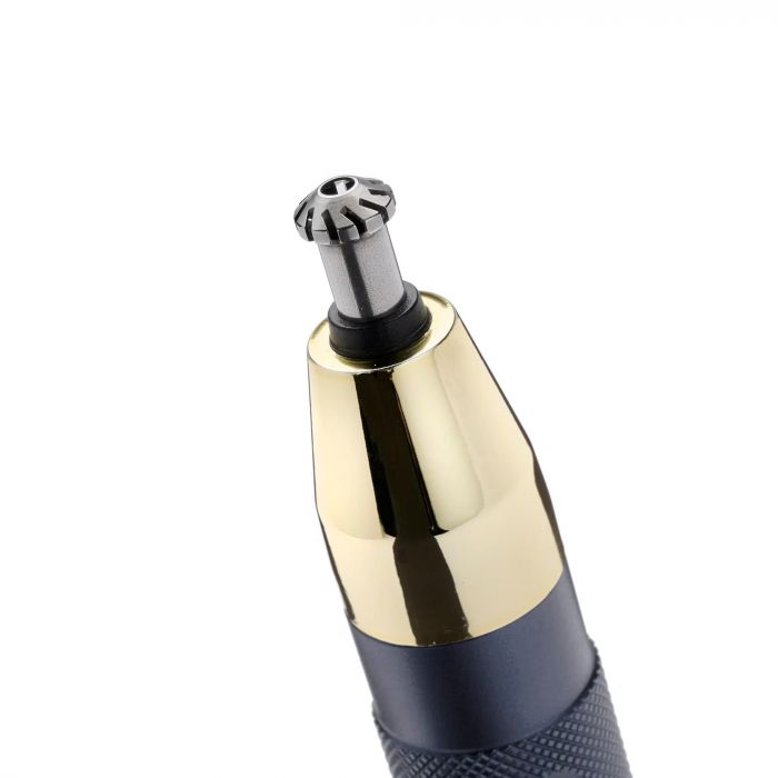 Тример Babyliss, для брів, вусів, носа та вух, 1хАА, насадок-3, чохол, сталь, синій