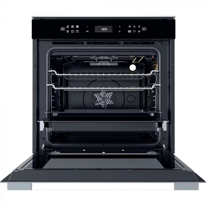 Духова шафа Whirlpool електрична, 73л, A+, дисплей, конвекція, телескопічні напрямні, чорний