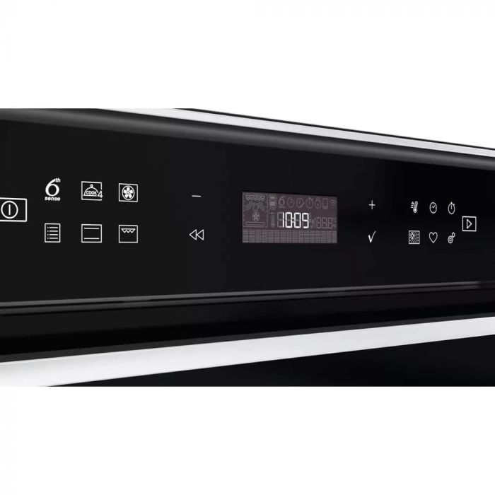 Духова шафа Whirlpool електрична, 73л, A+, дисплей, конвекція, телескопічні напрямні, чорний