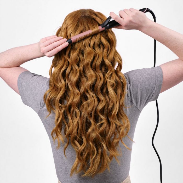 Плойка Babyliss, 37Вт, темп.режимов-6, D -19mm, 160-210С,  термо килимок, кварц, кераміка, чорно-рожевий