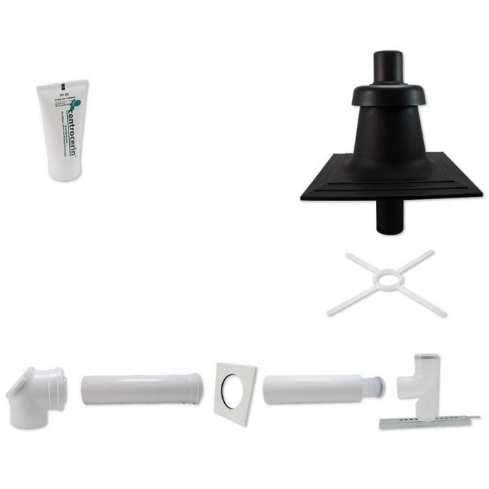 Комплект коаксіальний Buderus GA-K для прокладання в шахті для конденсаційних котлів, діаметр 80/125 мм