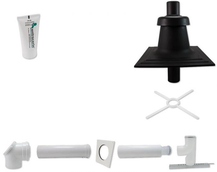 Комплект коаксіальний Buderus GA-K для прокладання в шахті для конденсаційних котлів, діаметр 80/125 мм