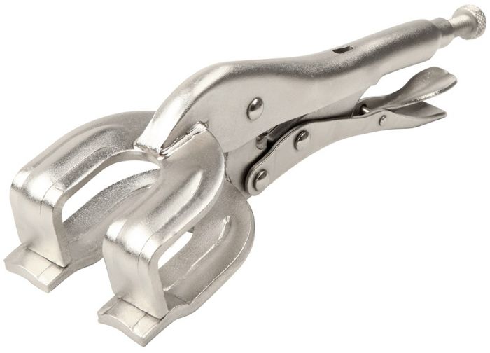 Кліщі затискні Tolsen, тип-С, 30x60мм, храповий механізм, 230мм