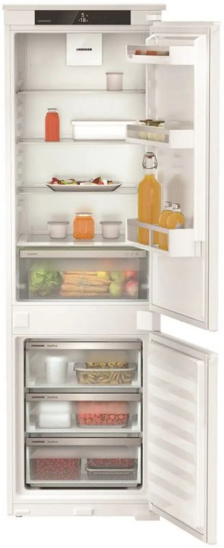 Холодильник Liebherr вбудований з нижн. мороз., 177x54.5х54.1, холод.відд.-182л, мороз.відд.-80л, 2дв., A+, ST, диспл внутр., білий