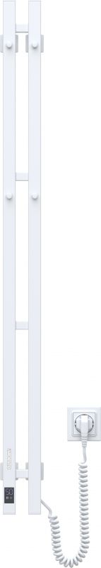 Рушникосушка Ardesto електрична  Elina Smart, 90х1200мм, таймер-регулятор, сталь, біла