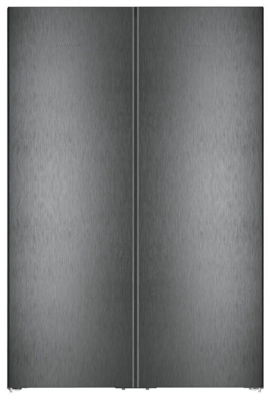 Холодильник Liebherr SBS, 185.5x119.4х67.5, холод.відд.-398л, мороз.відд.-271л, 2дв., A++, NF, диспл внутр., чорний