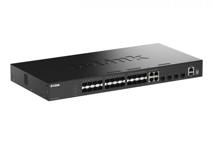 Комутатор D-Link DGS-1530-28SC 20xSFP, 4xSFP+/10GE, Керований, L3