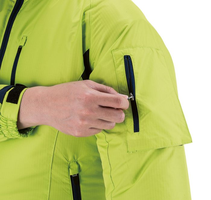 Куртка акумуляторна Makita LXT/CXT, 10.8-18В, з вентиляцією, поліестер, розміт M, зелений, 0.43кг