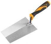 Кельма Tolsen чотирикутна, 1.4мм, 160х110х85мм, резинове руків'я, метал