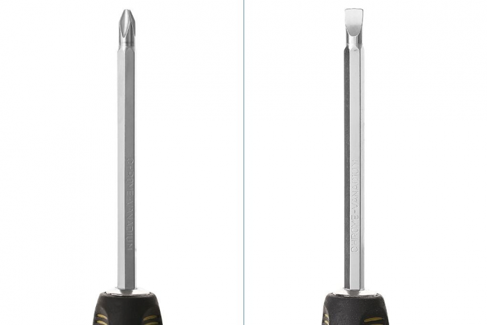 Викрутка Tolsen, РН2+SL6x1.2мм, сталь CrV