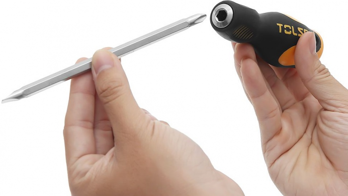 Викрутка Tolsen, РН2+SL6x1.2мм, сталь CrV