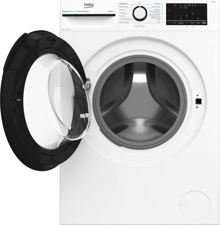 Пральна машина Beko фронтальна, 10кг, 1400, A+++, 58см, дисплей, інвертор, пара, білий