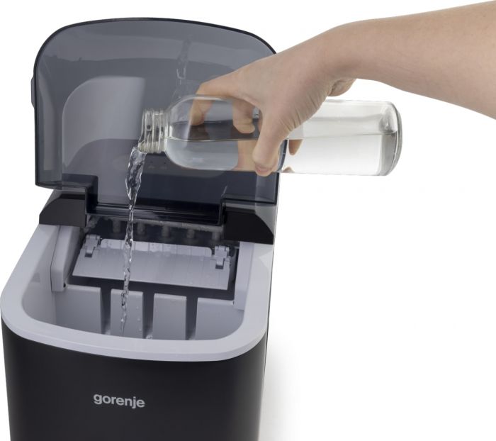 Льодогенератор побутовий Gorenje, 15кг/добу, 2,2л, чорний