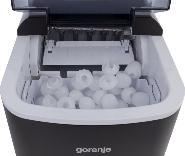 Льодогенератор побутовий Gorenje, 15кг/добу, 2,2л, чорний