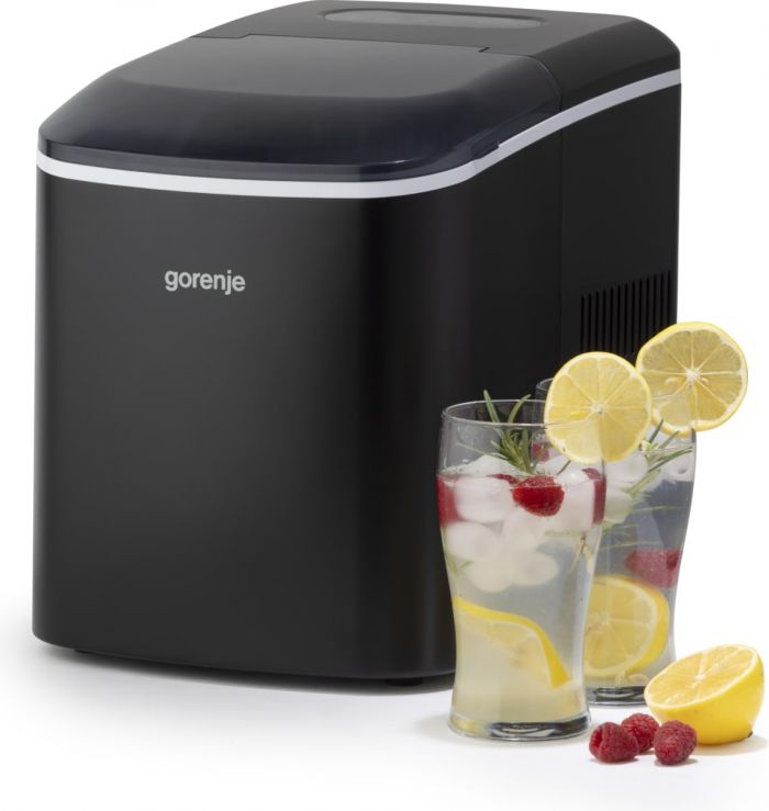 Льодогенератор побутовий Gorenje, 15кг/добу, 2,2л, чорний