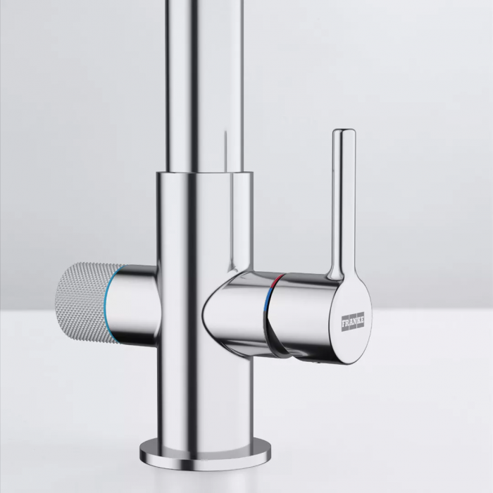 Змішувач для кухні Franke Lina L Clear Water 2.0, довж.виливу - 254 мм, поворотний, 1 важіль , хром