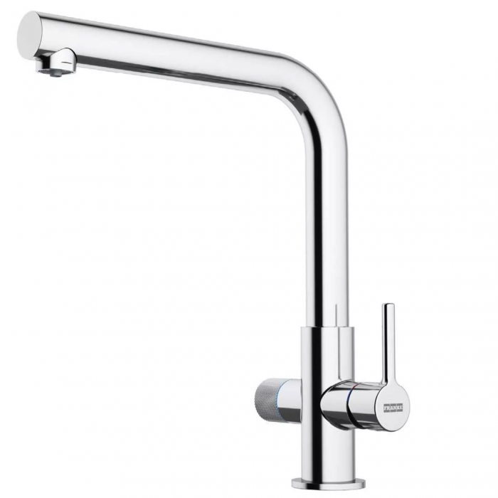 Змішувач для кухні Franke Lina L Clear Water 2.0, довж.виливу - 254 мм, поворотний, 1 важіль , хром