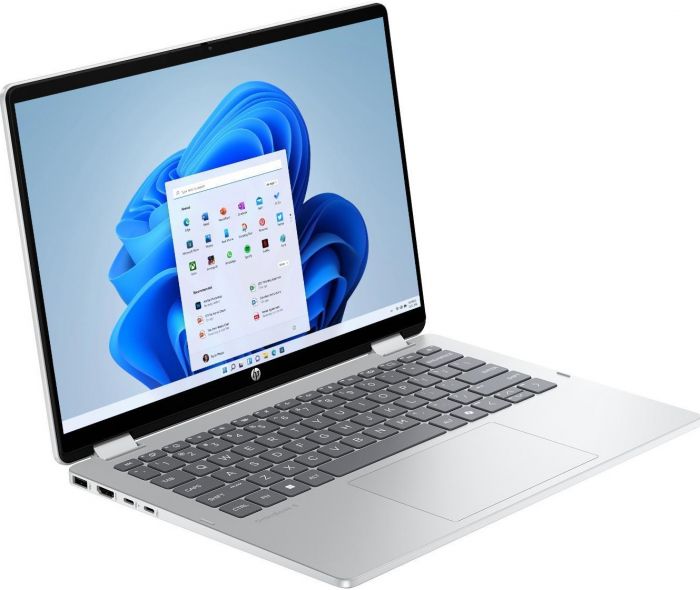 Ноутбук HP OmniBook 5 Flip x360 14" 2K IPS Touch, Intel 5-120U, 16GB, F512GB, UMA, DOS, сріблястий