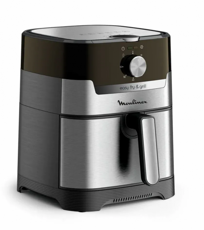 Мультипіч Moulinex EasyFry&Grill, 1550Вт, чаша-4.2л, механічне керув., пластик, сірий