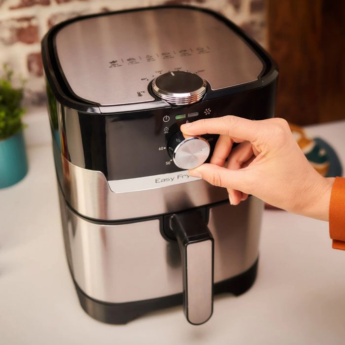 Мультипіч Moulinex EasyFry&Grill, 1550Вт, чаша-4.2л, механічне керув., пластик, сірий