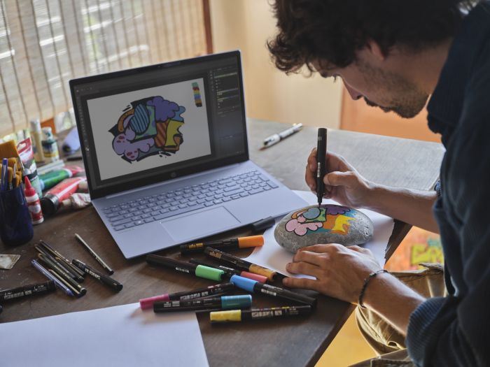 Ноутбук HP OmniBook 5 16-ag1007ua 16" 2K IPS AG, AMD AI 7 350, 32GB, F1024GB, UMA, Win11, блакитний