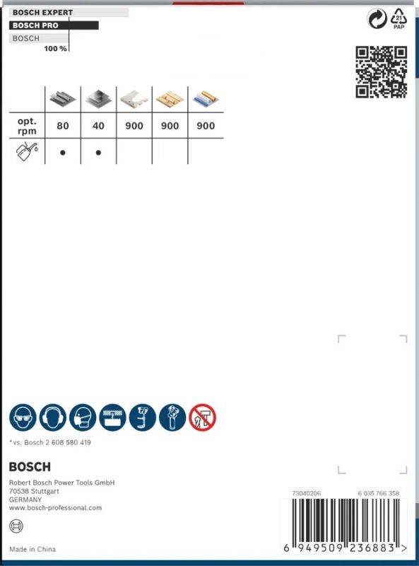 Коронка Bosch Professional Multi Material 108мм з різьбою
