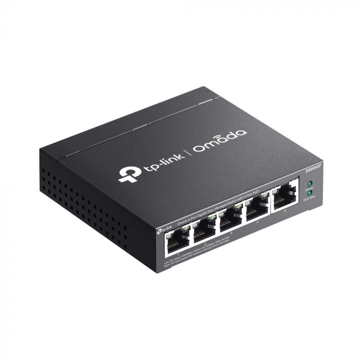 Комутатор TP-LINK ES205GP 5xGE (4xPoE), 65.2Вт, WebSmart