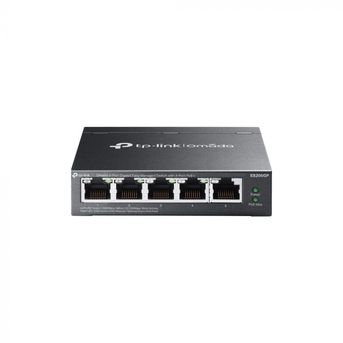 Комутатор TP-LINK ES205GP 5xGE (4xPoE), 65.2Вт, WebSmart