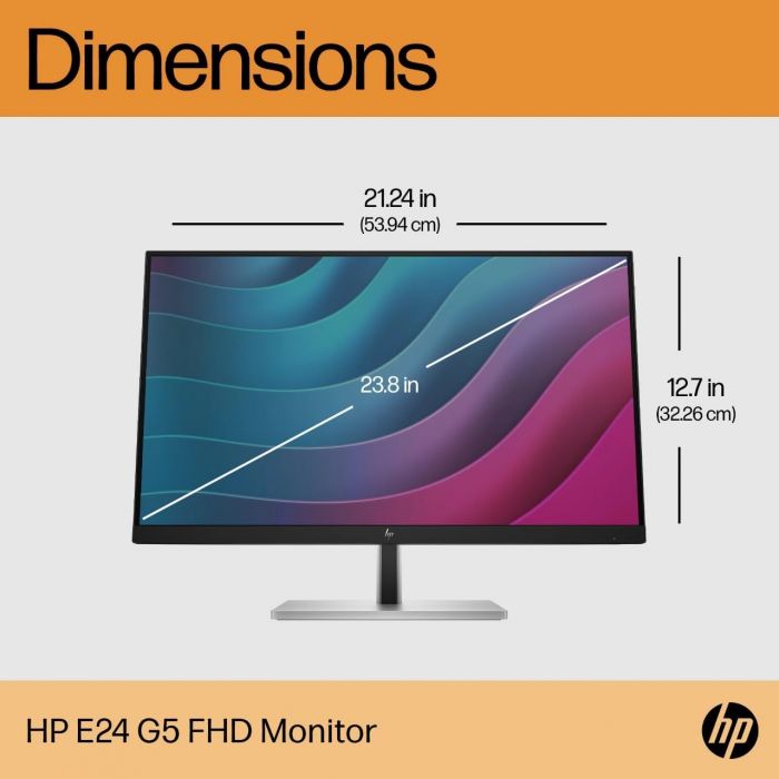 Монітор LCD 23.8" HP E24 G5 HDMI, DP, USB, IPS