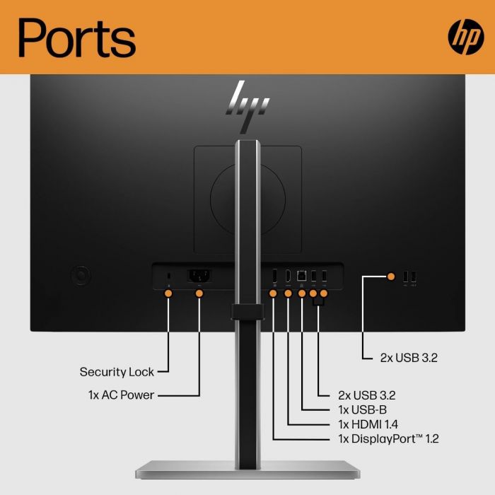 Монітор LCD 23.8" HP E24 G5 HDMI, DP, USB, IPS