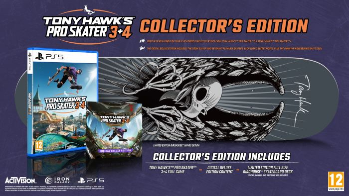 Гра консольна PS5 Tony Hawk Pro Skater 3+4 Collector's Edition, BD диск