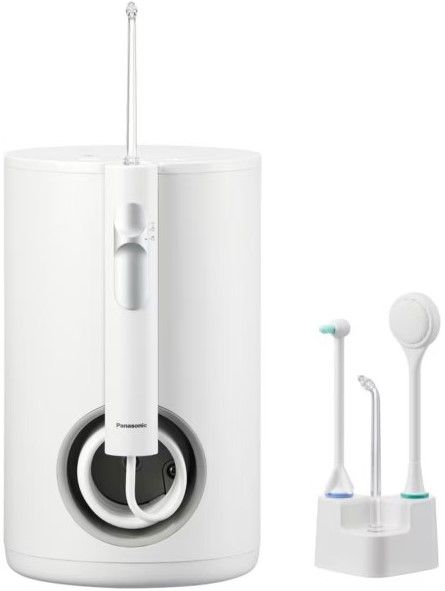 Іригатор Panasonic стаціонарний, чаша 600 мл, від мережі , 4 насадки, білий