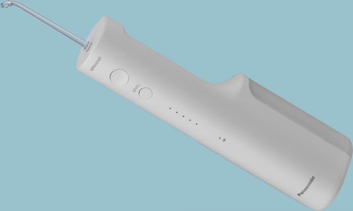 Іригатор Panasonic портативний, чаша 200 мл, Li-ion аккум. в компл., 2 насадки, білий