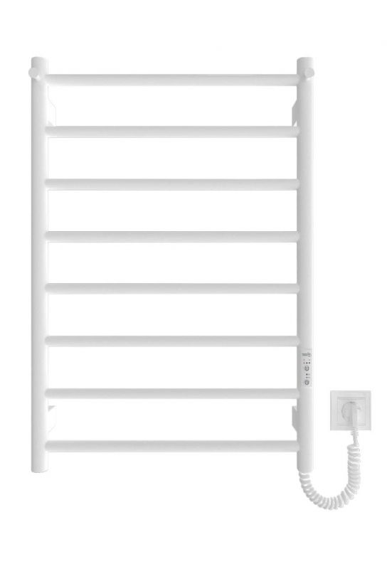 Рушникосушка Ardesto електрична  Classik-TR K, 770x530х80мм, таймер-регулятор, сталь, з гачками, білий матовий