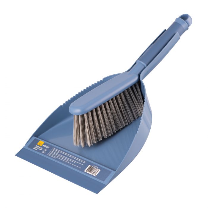 Набір для прибирання Ardesto Solid совок та щітка, синій