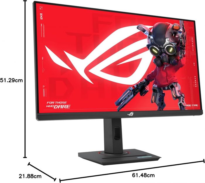 Монітор Asus 27" ROG Strix XG27ACMS HDMI, DP, USB-C, IPS, 2560x1440, 320Hz, 0.3ms, sRGB 130%, AdaptiveSync, Pivot, HDR400