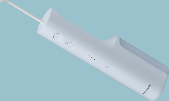 Іригатор Panasonic портативний, чаша 200 мл, Li-ion аккум. в компл., 2 насадки, світло блакитний