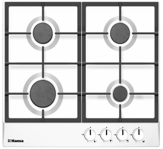 Варильна поверхня Hansa газова, 60см, чавун, білий
