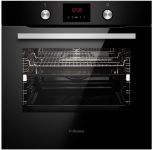 Духовка электр. Hansa, 60см, 77л, A,  гриль, емаль легкого очищення, диспл., чорний