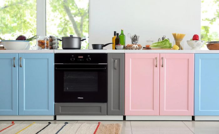 Духовка электр. Hansa, 60см, 65л, A,  гриль, емаль легкого очищення, диспл., чорний