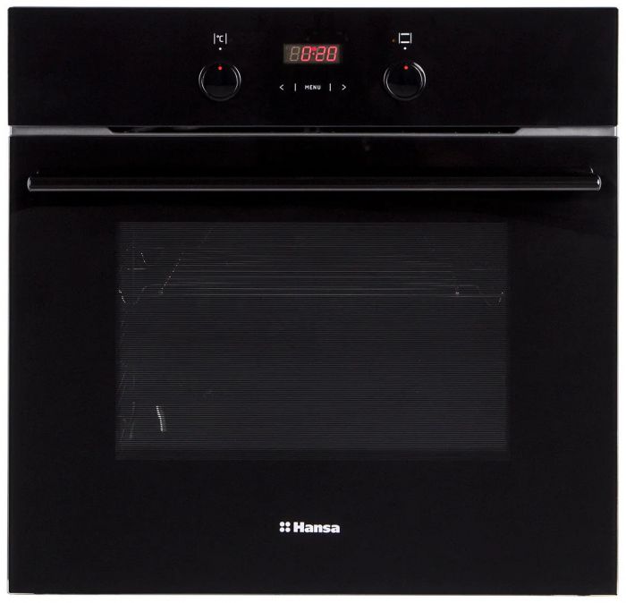 Духовка электр. Hansa, 60см, 65л, A,  гриль, емаль легкого очищення, диспл., чорний