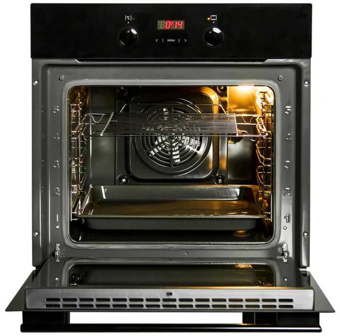 Духовка электр. Hansa, 60см, 65л, A,  гриль, емаль легкого очищення, диспл., чорний