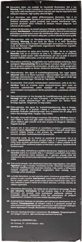 Гірлянда Smart LED Twinkly Dots Lights RGB 60 IP20 3м кабель прозорий без БЖ