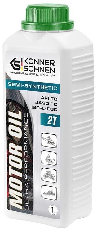 Олива для двотактних двигунів Konner&Sohnen KS 2T OIL, API: TC, JASO: FC, ISO: L-EGC, 1л